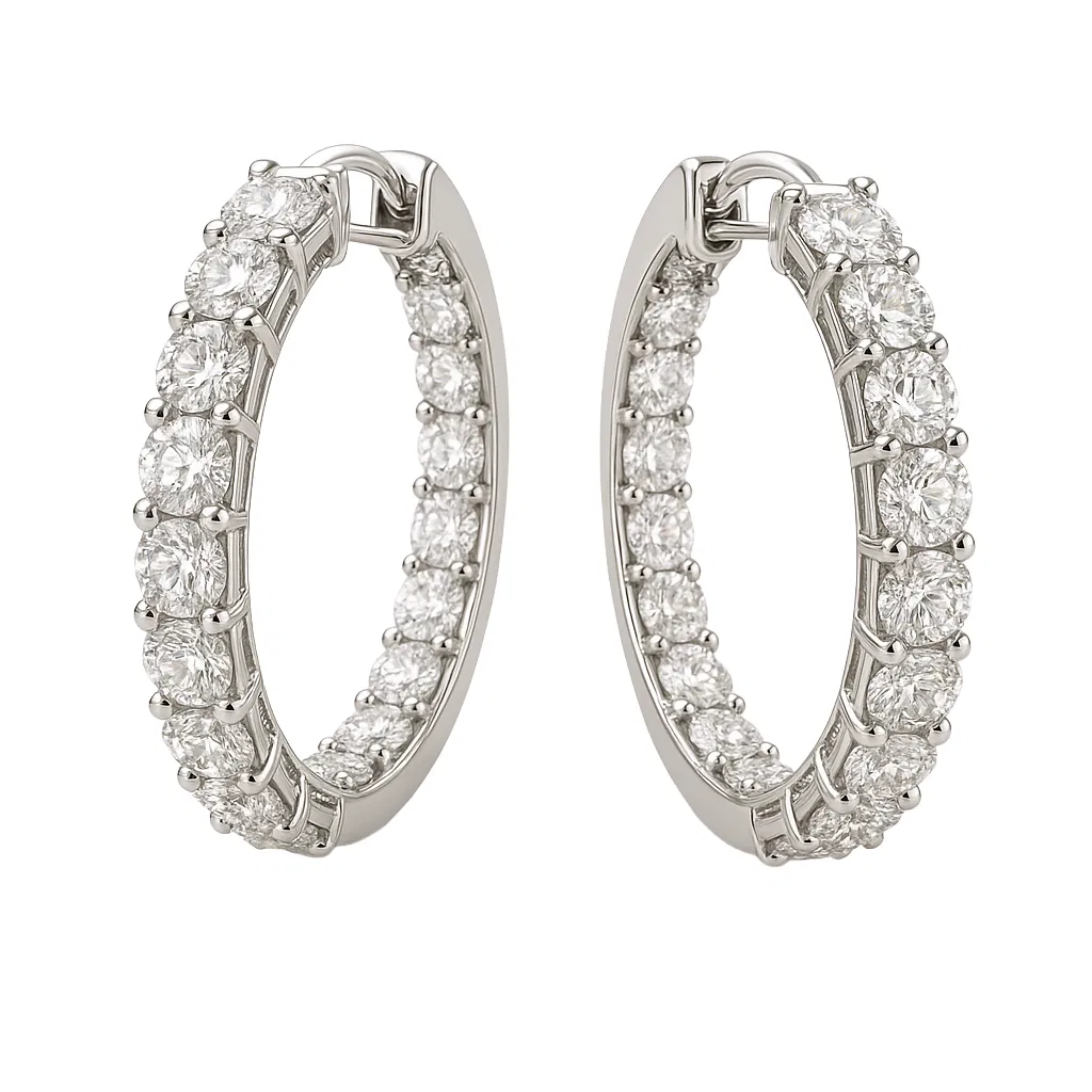 Eternal Glow Hoop Earrings view 1