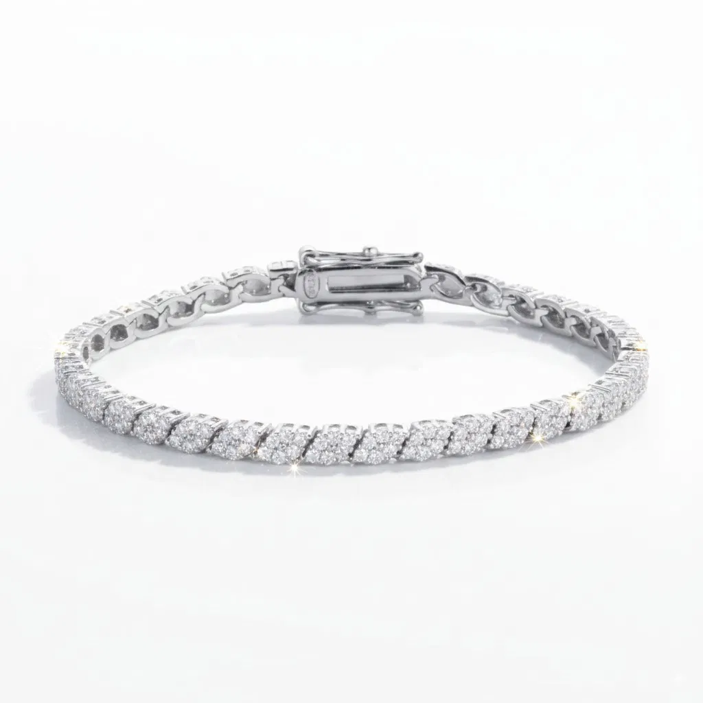 Twist of Brilliance – Tennis Bracelet view 2