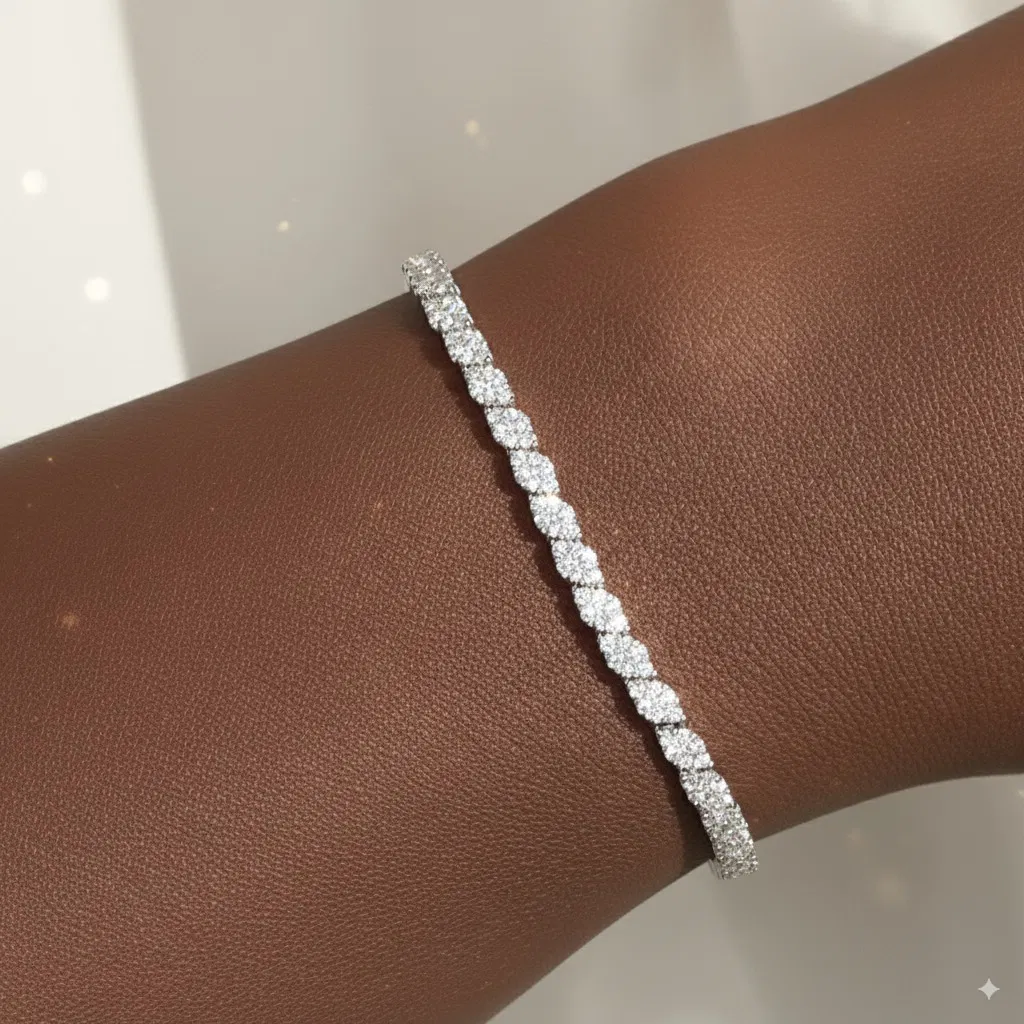 Twist of Brilliance – Tennis Bracelet view 6