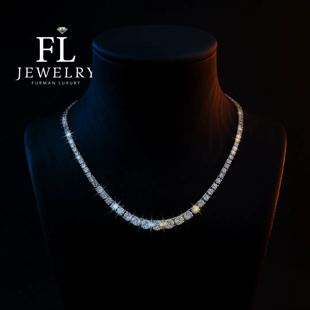 Graduated Brilliance Tennis Necklace view 1