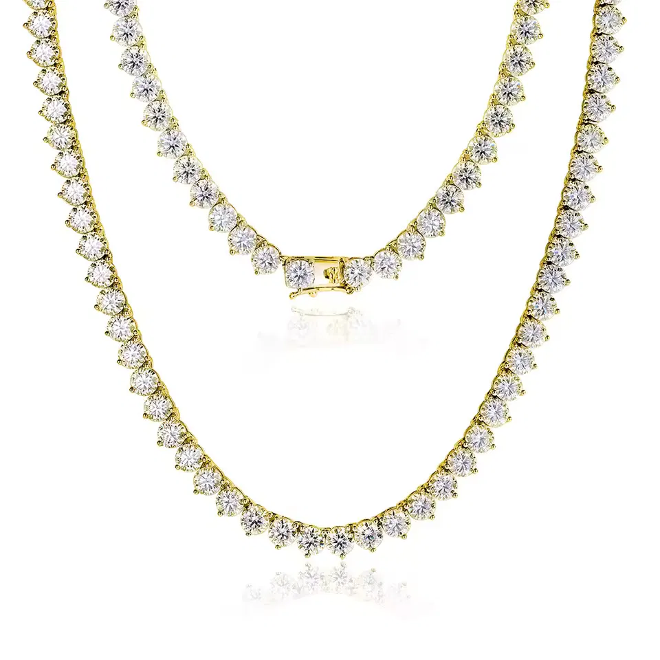 Eternal Glow 3 Claw Tennis Necklace view 3