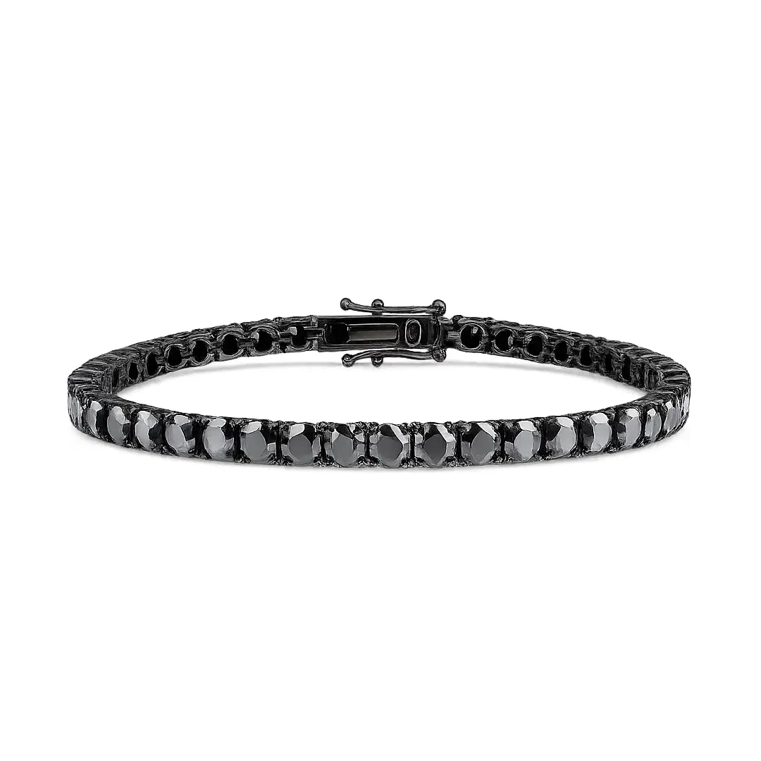 Midnight Ice – Black Tennis Bracelet view 1