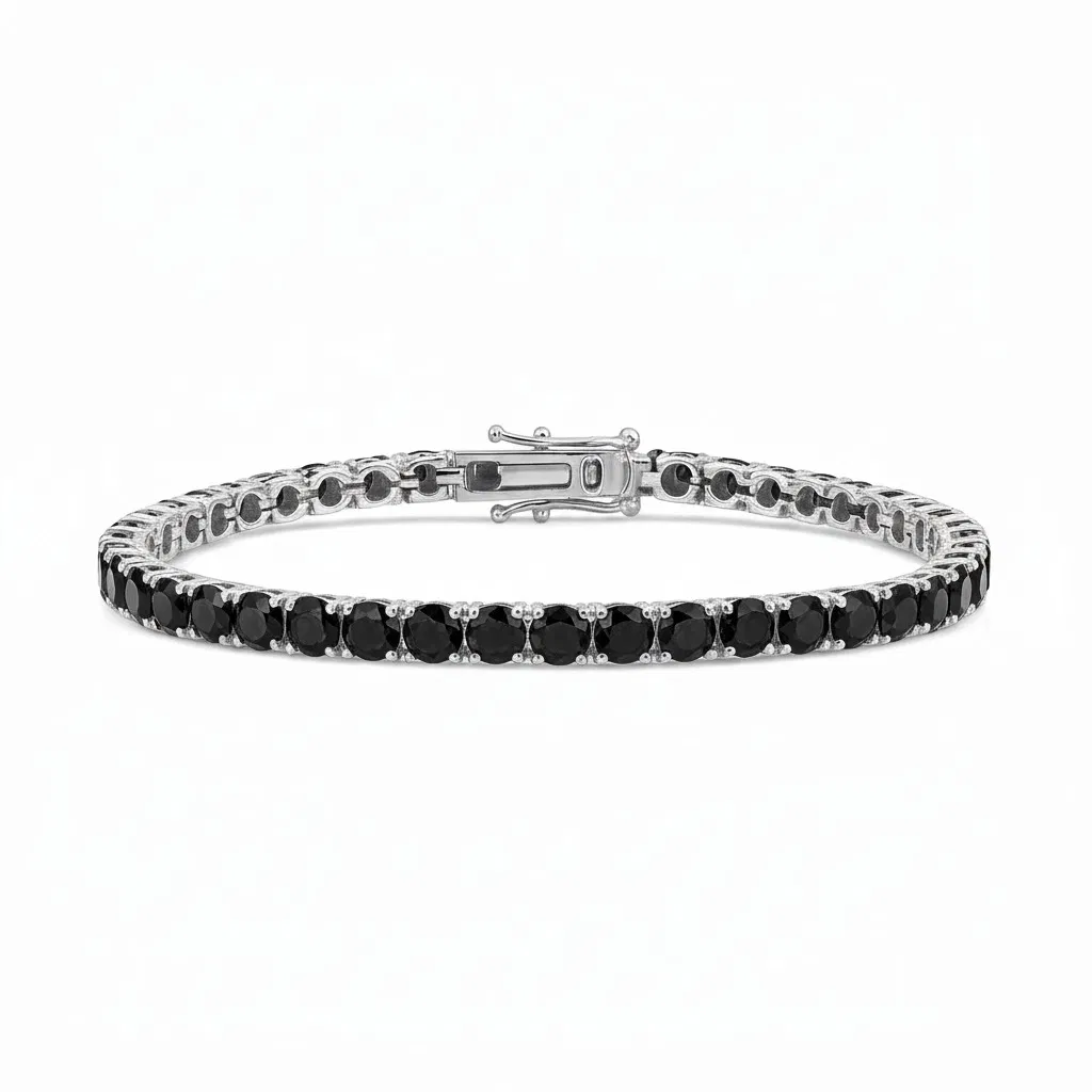 Midnight Ice – Black Tennis Bracelet view 3