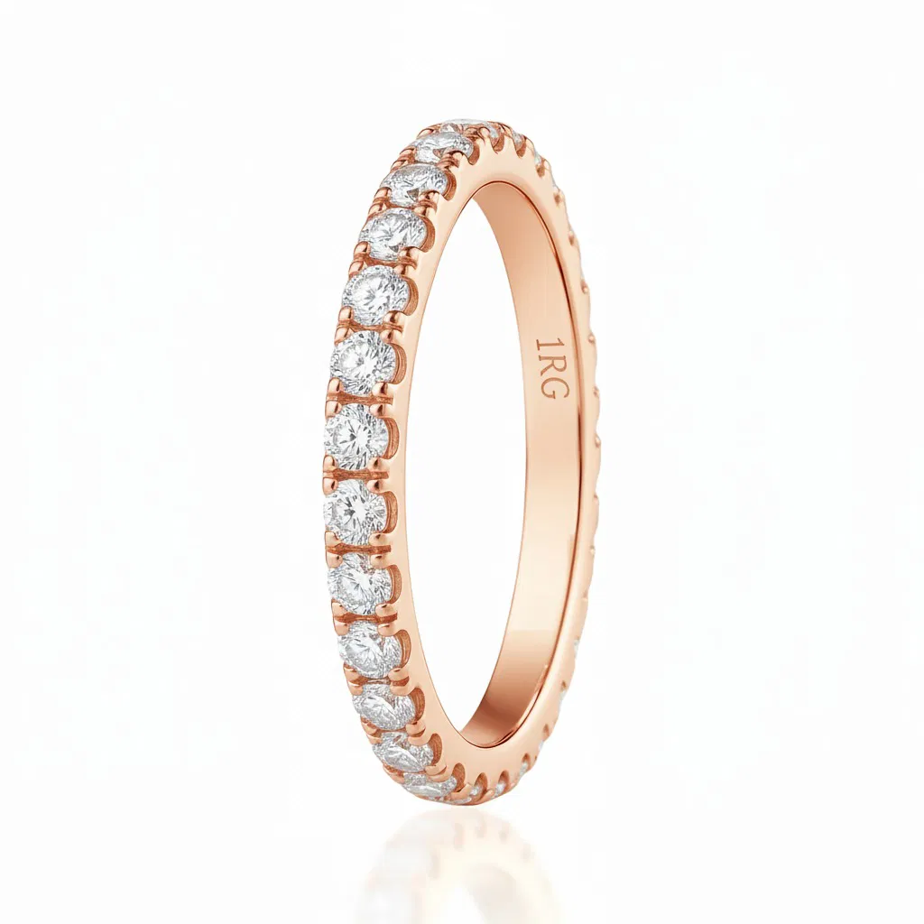 Eterna Moissanite Eternity Band view 3