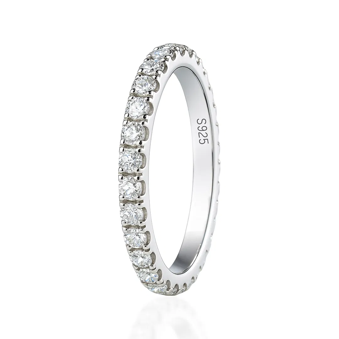 Eterna Moissanite Eternity Band view 1