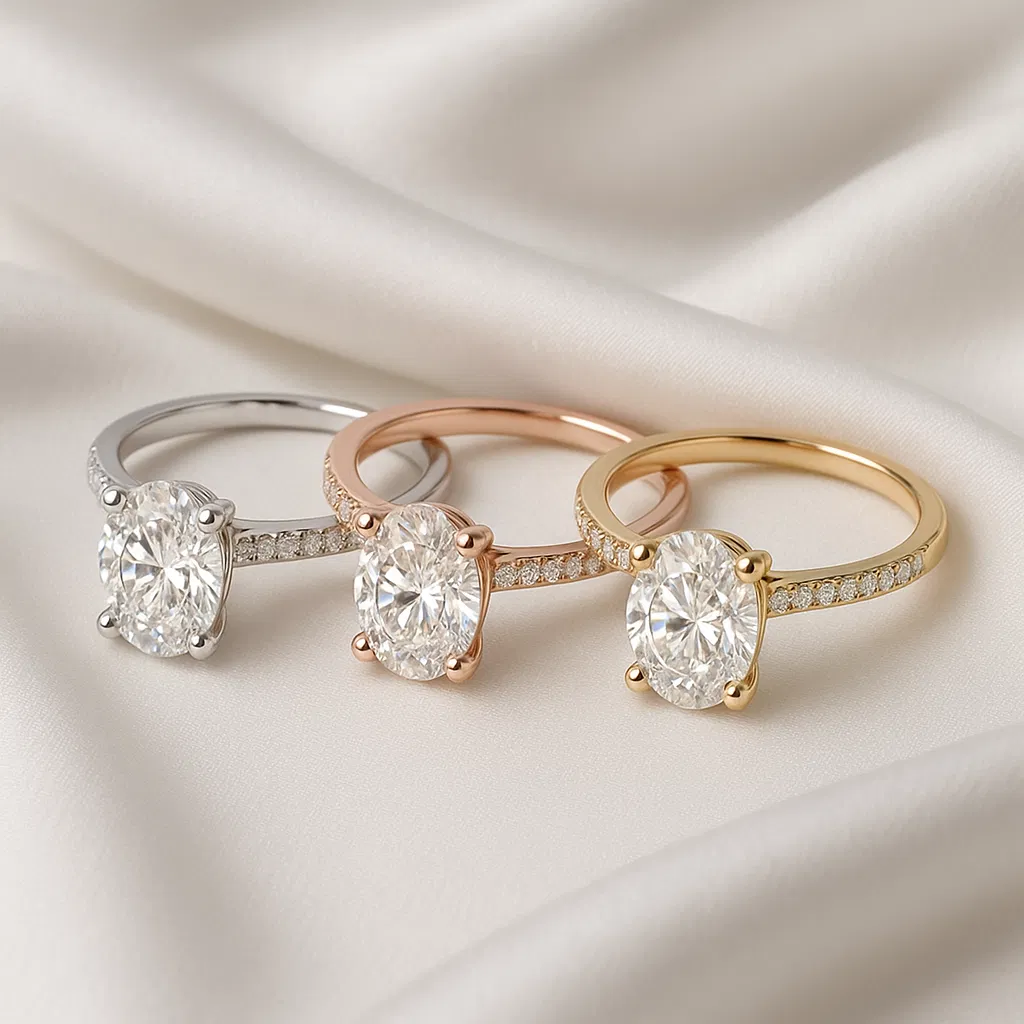 Luna Oval Cut Engagement Ring view 5