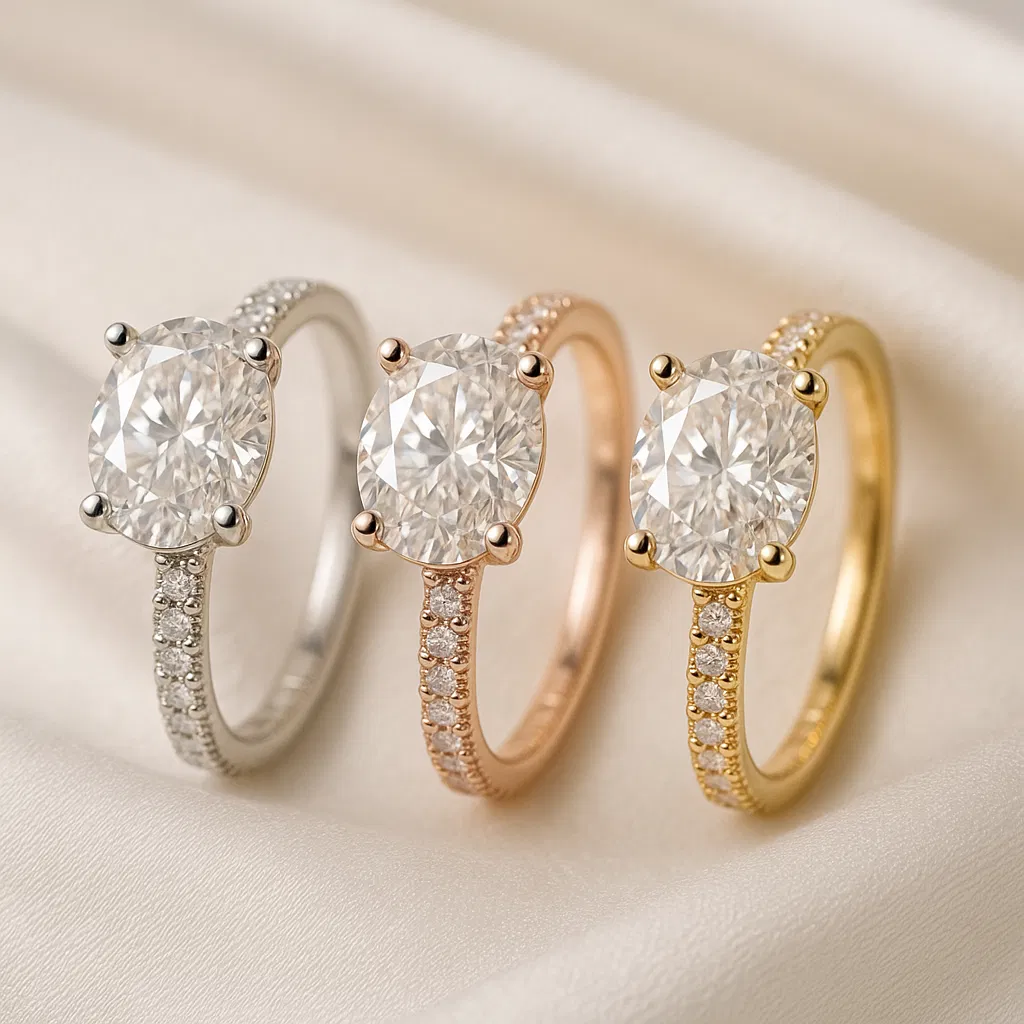 Luna Oval Cut Engagement Ring view 4