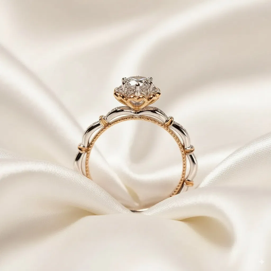 Heirloom Crown Two-Tone Ring view 3