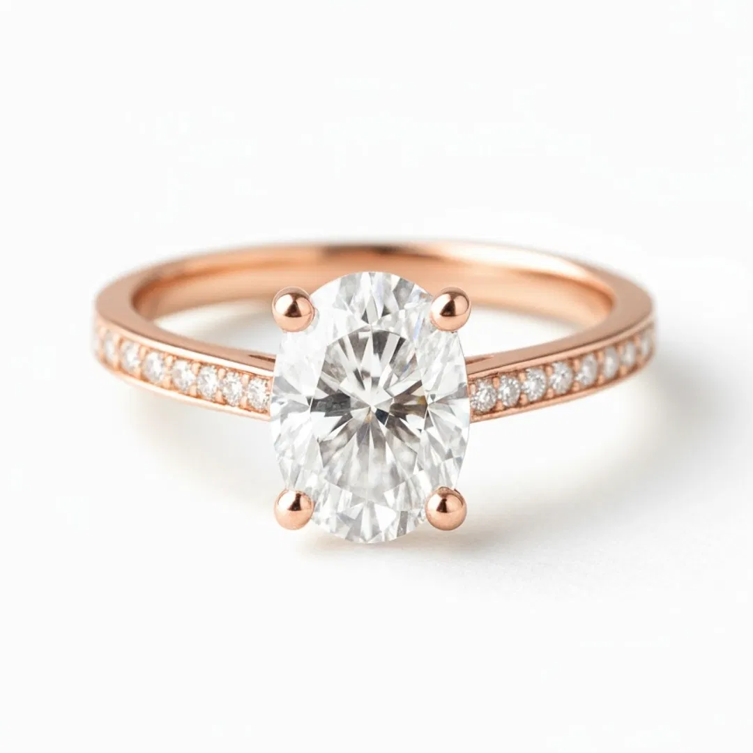 Luna Oval Cut Engagement Ring view 3