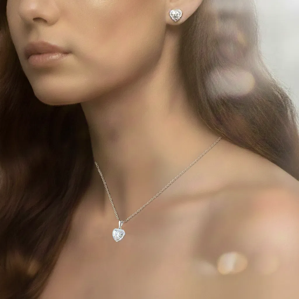 Eternal Heart Halo Jewelry Set view 6