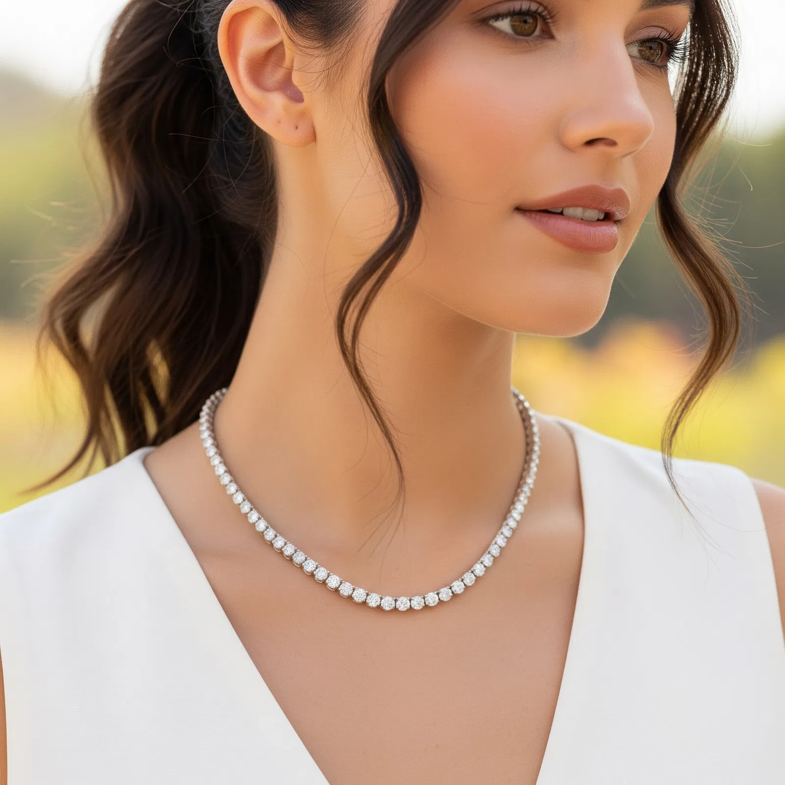 Classic Tennis Necklace view 3