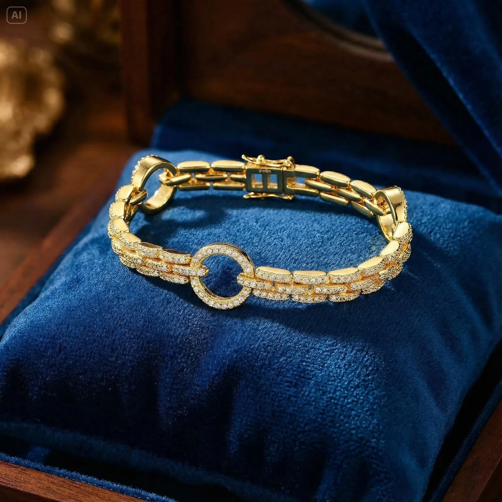 Unity Pavé Chain Bracelet view 3