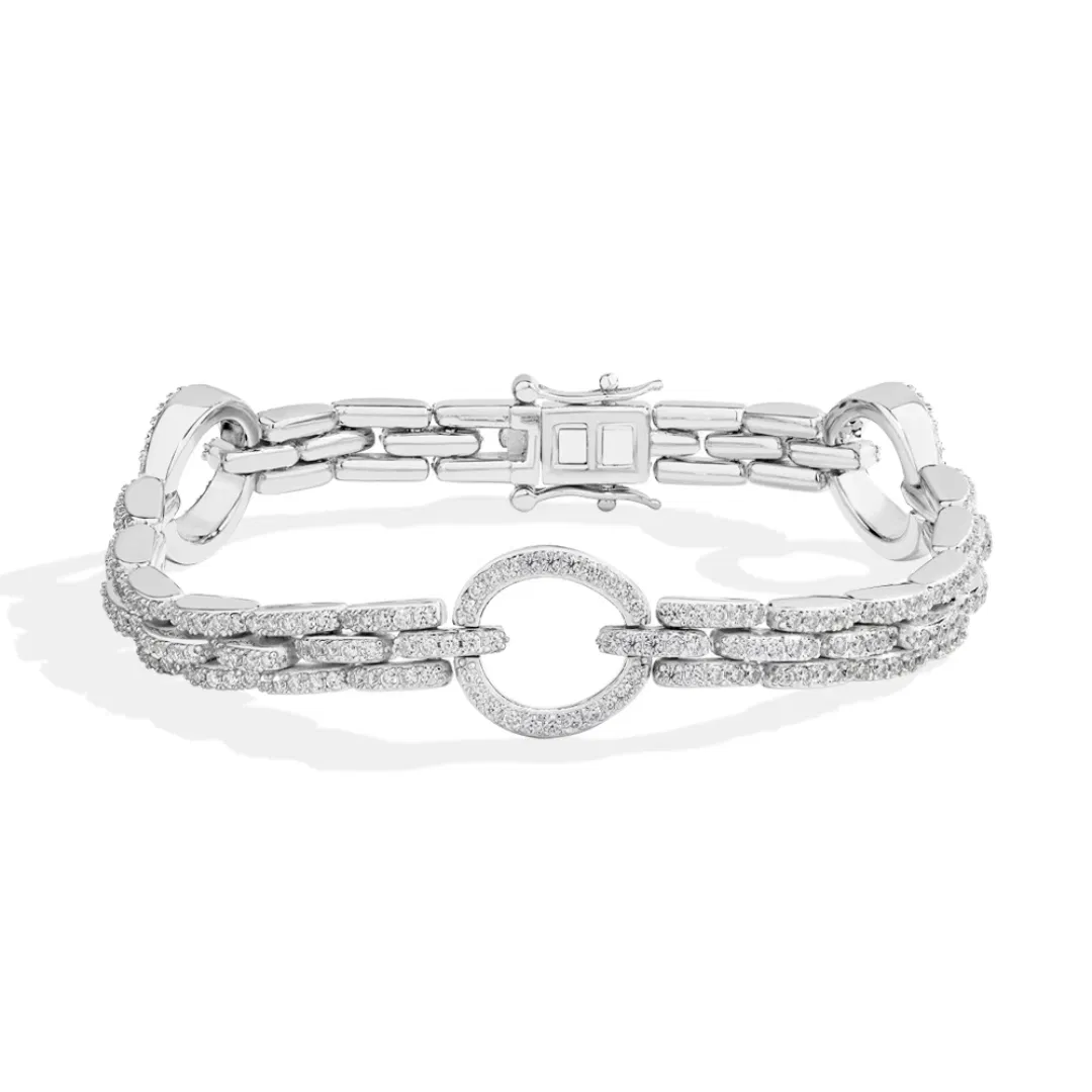 Unity Pavé Chain Bracelet view 2