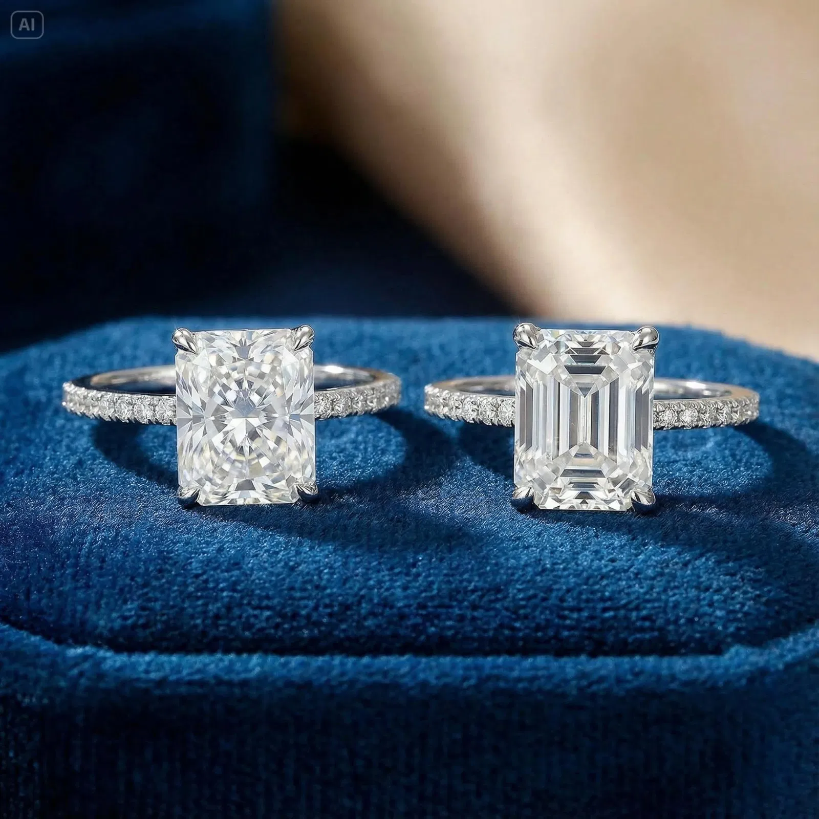 Lumière Royale Emerald Ring view 8