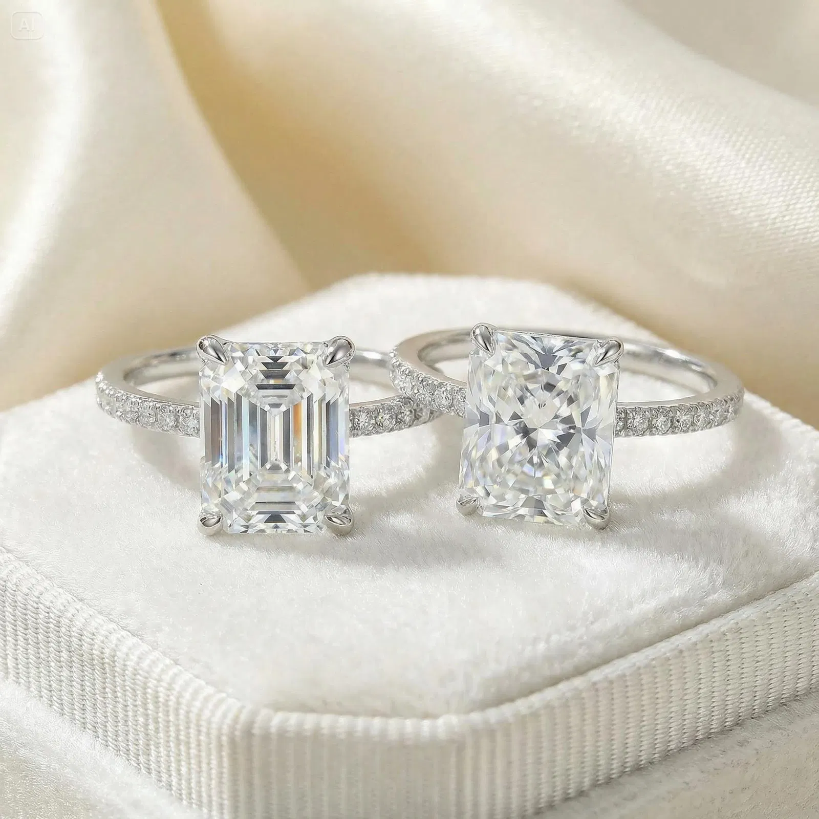 Lumière Royale Emerald Ring view 12