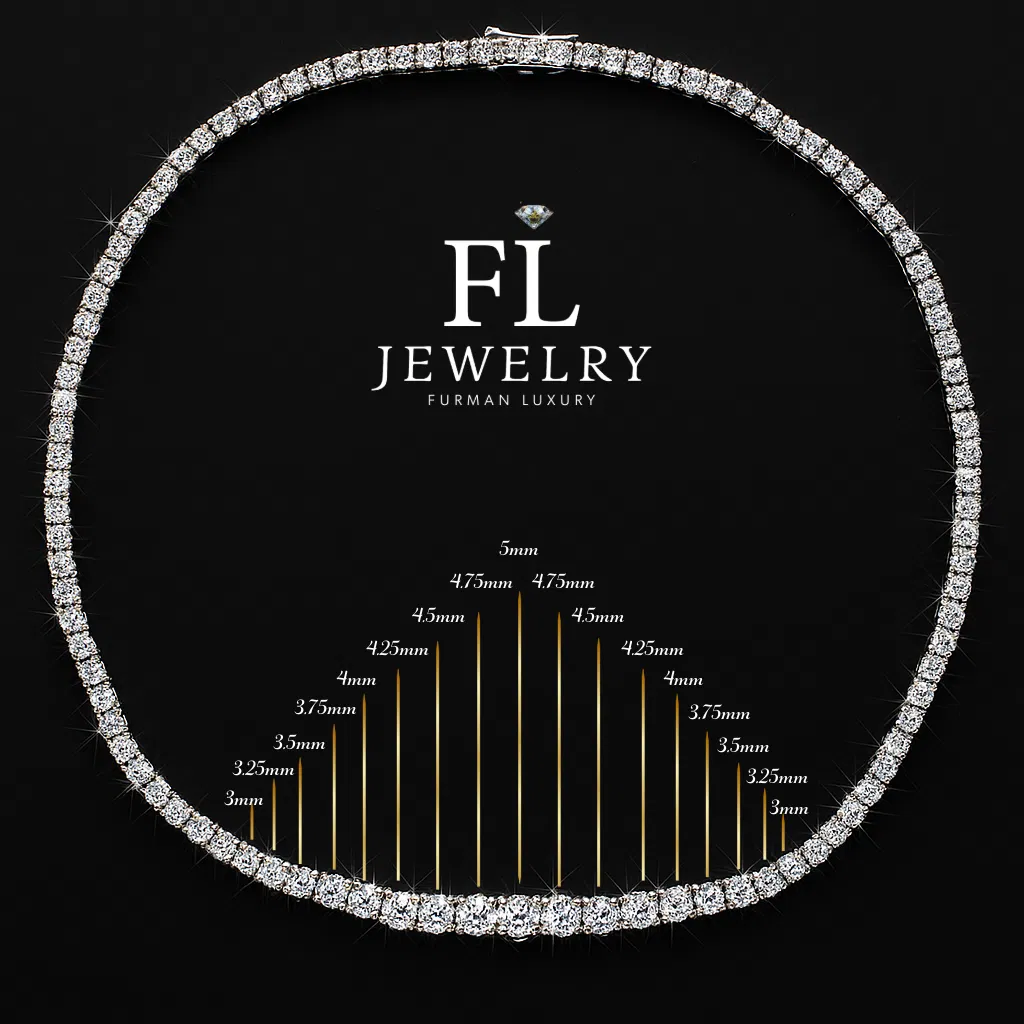 Graduated Brilliance Tennis Necklace view 6