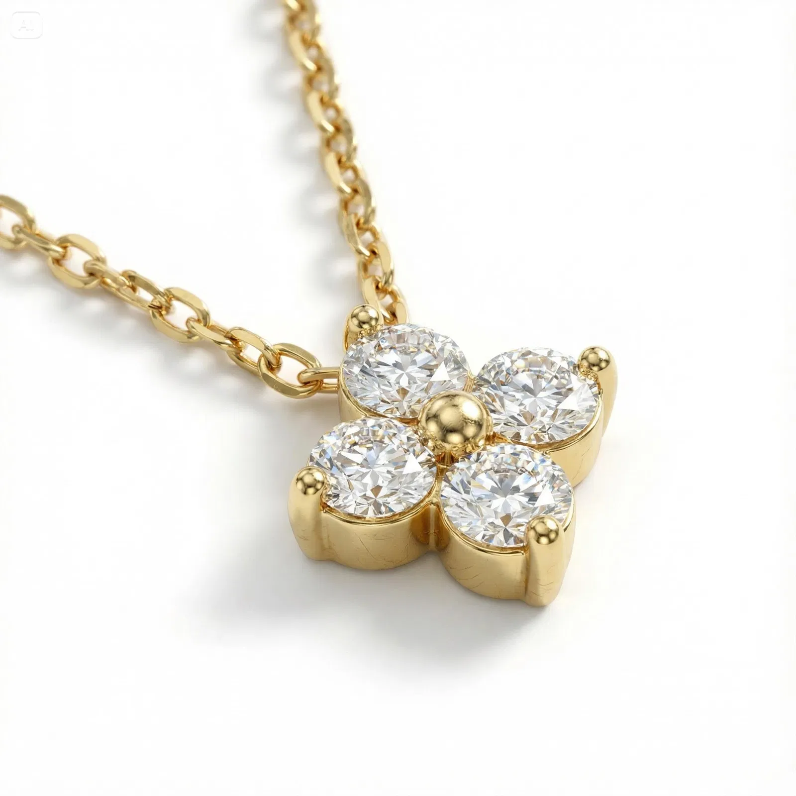 Quatrefoil Necklace view 10