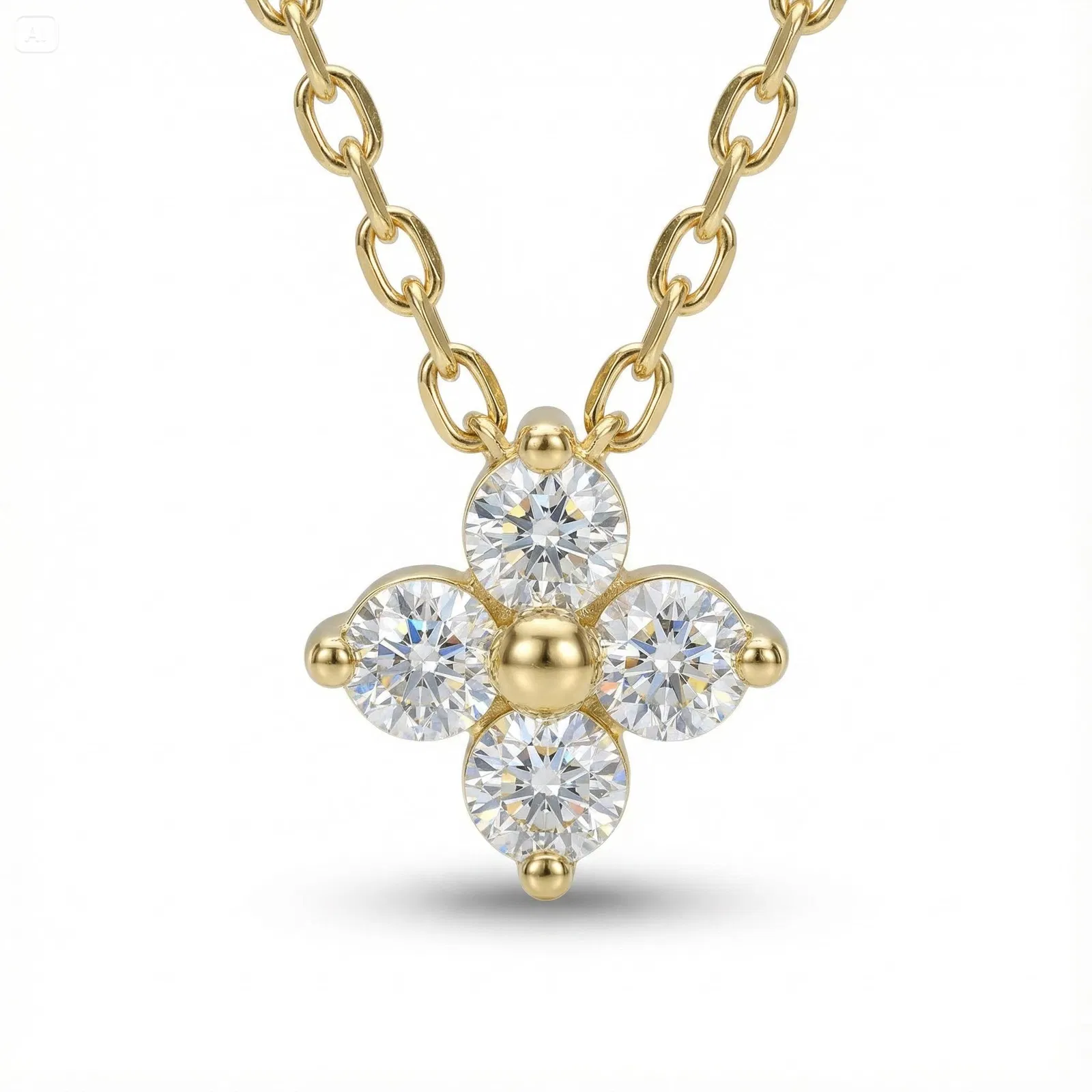 Quatrefoil Necklace view 3