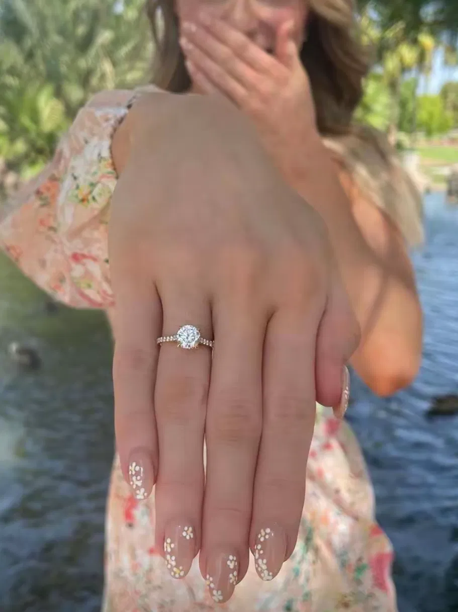 Engagement ring photo