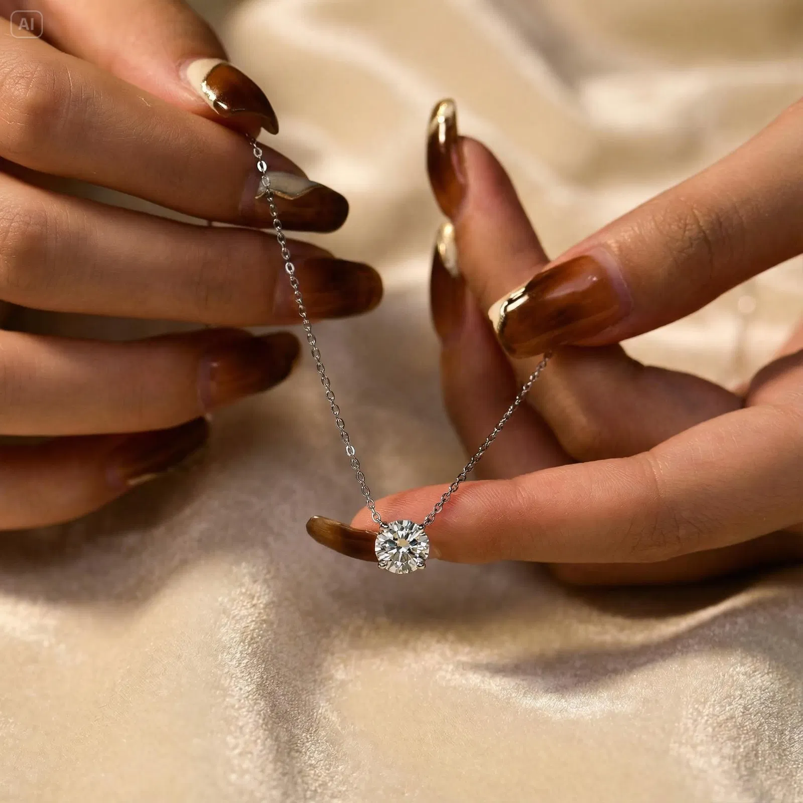 Solitaire Icon Necklace view 7